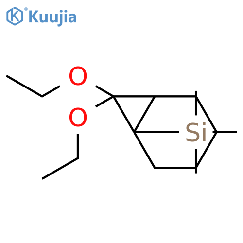Silane, (7,7-diethoxybicyclo[4.1.0]hept-1-yl)trimethyl- structure