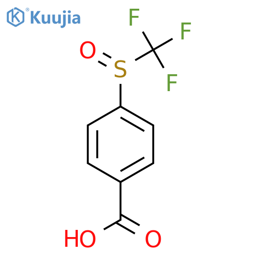 4-Trifluoromethanesulfinylbenzoic acid structure