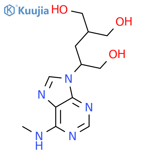 1,5-Pentanediol, 2-(hydroxymethyl)-4-[6-(methylamino)-9H-purin-9-yl]- structure