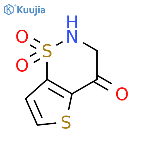 2,3-Dihydro-4H-thieno2,3-e1,2thiazin-4-one 1,1-Dioxide structure