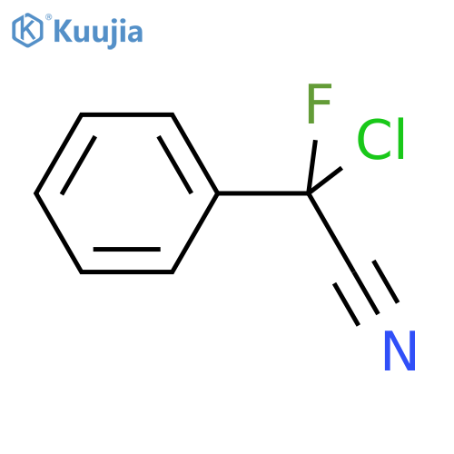 2-chloro-2-fluoro-2-phenylacetonitrile structure