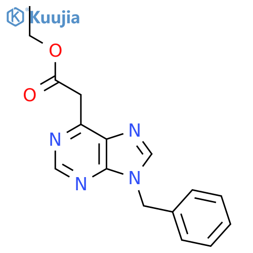 Ethyl (9-benzyl-9H-purin-6-YL)acetate structure
