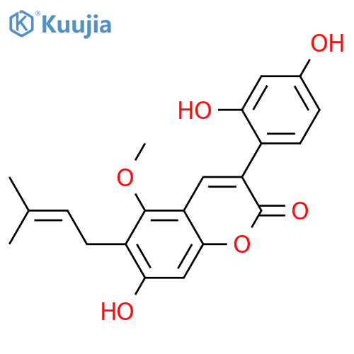 Glycycoumarin structure