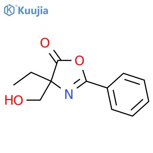 5(4H)-Oxazolone, 4-ethyl-4-(hydroxymethyl)-2-phenyl- structure