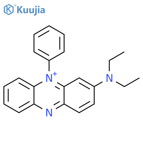 Phenazinium, 3-(diethylamino)-5-phenyl- structure