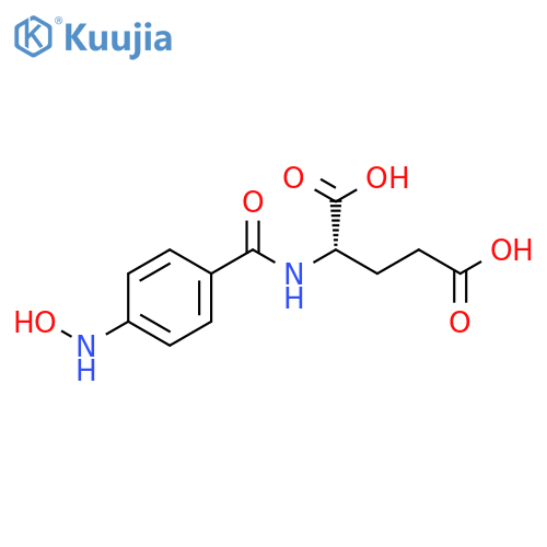 L-Glutamic acid, N-[4-(hydroxyamino)benzoyl]- structure