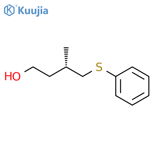 1-Butanol, 3-methyl-4-(phenylthio)-, (S)- structure