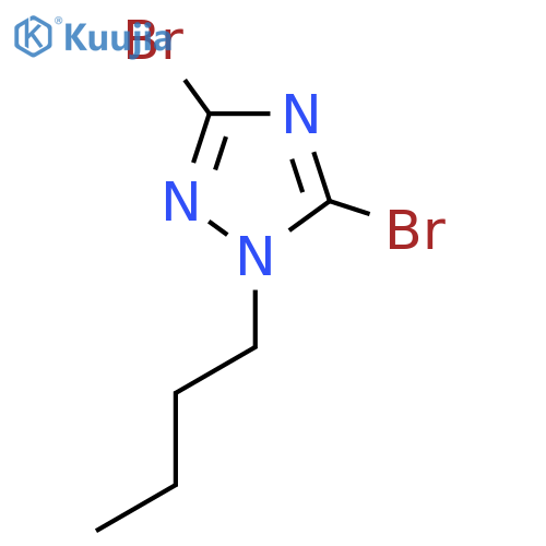 3,5-Dibromo-1-butyl-1H-1,2,4-triazole structure
