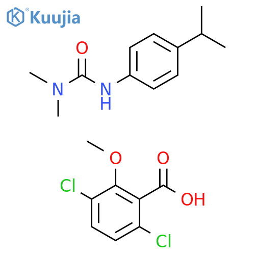Benzoic acid, 3,6-dichloro-2-methoxy-, mixt. with N,N-dimethyl-N'-[4-(1-methylethyl)phenyl]urea structure