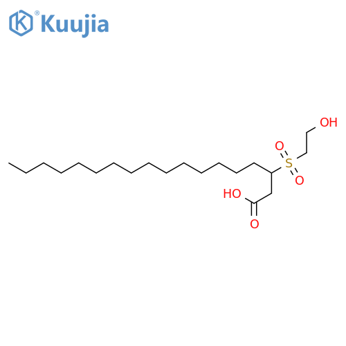 Octadecanoic acid, 3-[(2-hydroxyethyl)sulfonyl]- structure