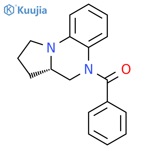 Pyrrolo[1,2-a]quinoxaline, 5-benzoyl-1,2,3,3a,4,5-hexahydro-, (S)- structure