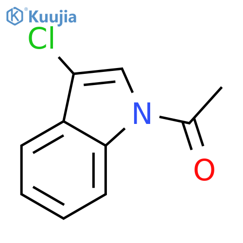 1-(3-chloro-1H-indol-1-yl)-Ethanone structure