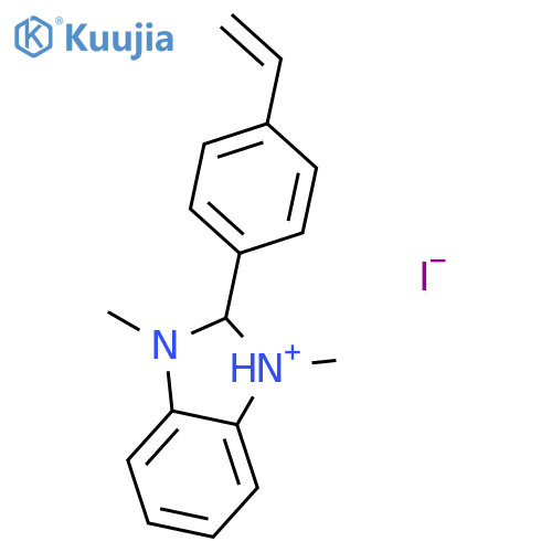 1H-Benzimidazolium, 2-(4-ethenylphenyl)-1,3-dimethyl-, iodide structure