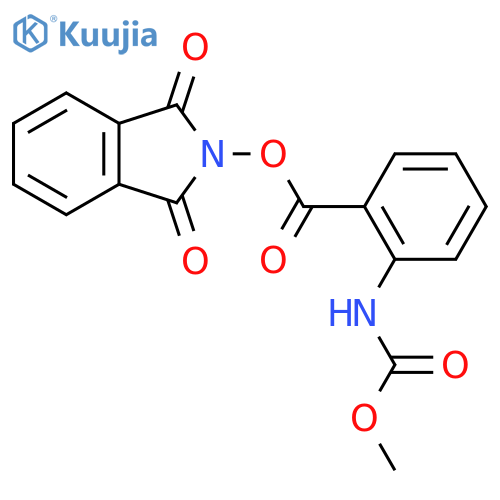 1,3-dioxo-2,3-dihydro-1H-isoindol-2-yl 2-[(methoxycarbonyl)amino]benzoate structure