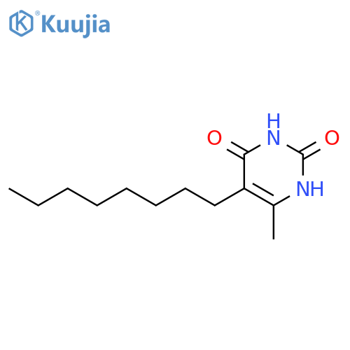 2,4(1H,3H)-Pyrimidinedione, 6-methyl-5-octyl- structure