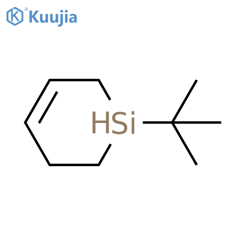 Silacyclohex-3-ene, 1-(1,1-dimethylethyl)- structure