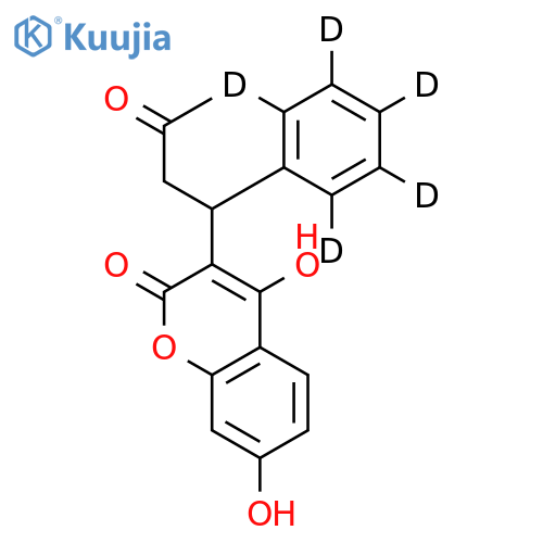 2H-1-Benzopyran-2-one,4,7-dihydroxy-3-[3-oxo-1-(phenyl-d5)butyl]- (9CI) structure