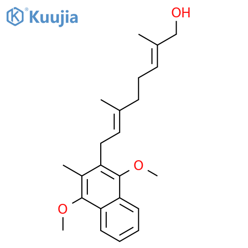 (2E,6E)-8-(1,4-Dimethoxy-3-methylnaphthalen-2-yl)-2,6-dimethylocta-2,6-dien-1-ol structure