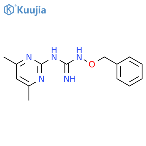 Guanidine, N-(4,6-dimethyl-2-pyrimidinyl)-N'-(phenylmethoxy)- structure