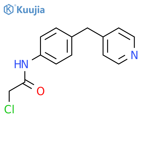 2-Chloro-N-(4-pyridin-4-ylmethyl-phenyl)-acetamide structure