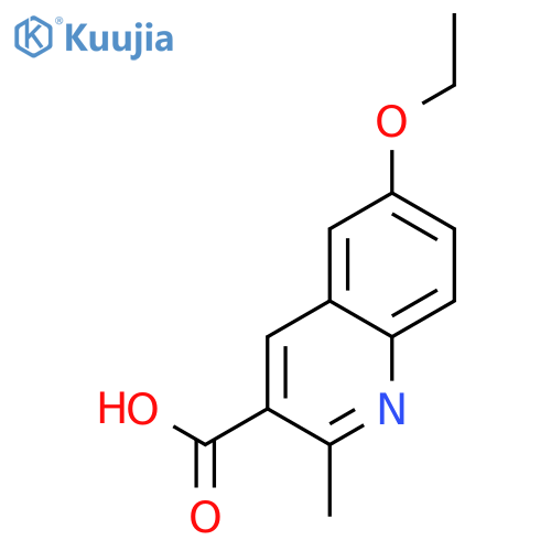 6-ethoxy-2-methylquinoline-3-carboxylic Acid structure