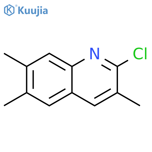 2-chloro-3,6,7-trimethylquinoline structure