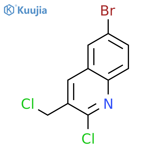 6-Bromo-2-chloro-3-chloromethylquinoline structure