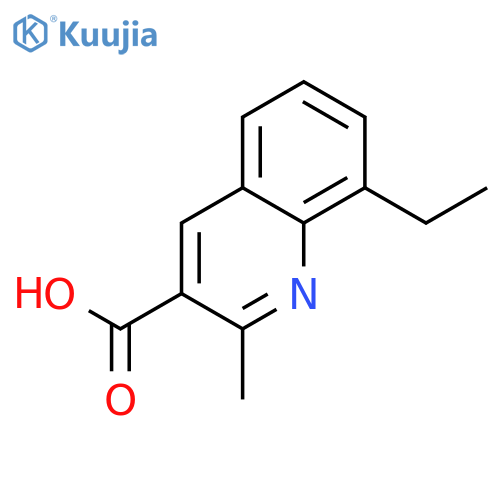 8-ethyl-2-methylquinoline-3-carboxylic Acid structure