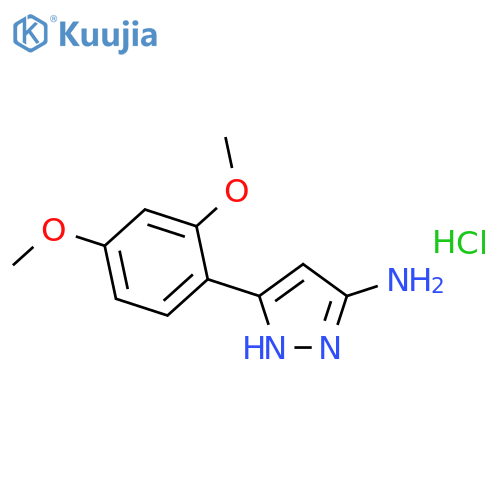 3-(2,4-DIMETHOXYPHENYL)-1H-PYRAZOL-5-AMINE HYDROCHLORIDE structure