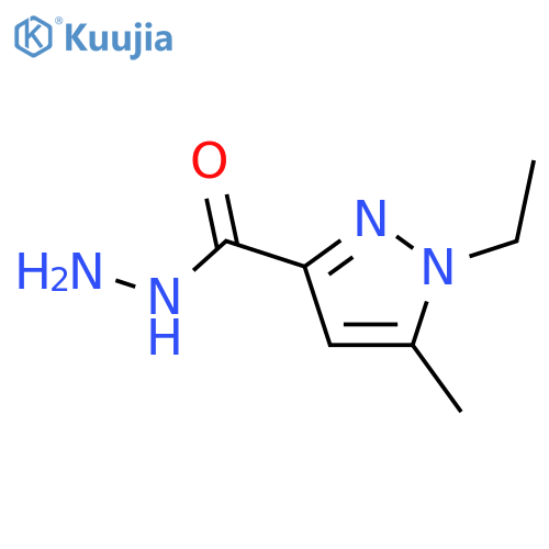 1-ethyl-5-methyl-1H-pyrazole-3-carbohydrazide structure