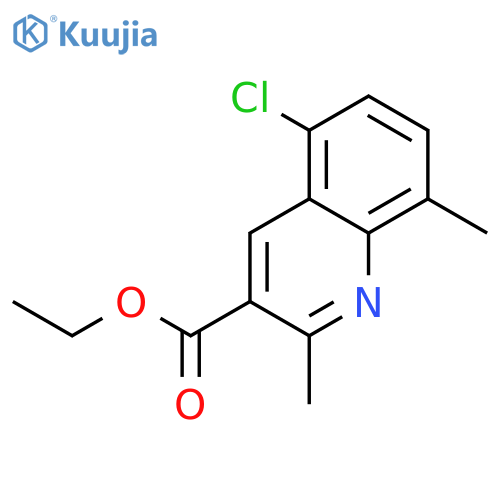5-Chloro-2,8-dimethylquinoline-3-carboxylic Acid ethyl ester structure