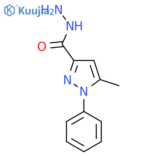 5-Methyl-1-phenylpyrazole-3-carbohydrazide structure