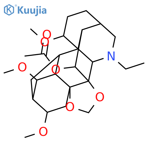 Aconitane-1,6,7,8,14,16-hexol; (1α,5β,6β,14α,16β)-form, 7,8-Methylene, O1,O14,O16-tri-Me, N-Et, 6-Ac structure