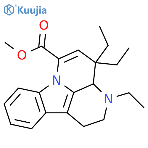 1H-Indolo[3,2,1-de][1,5]naphthyridine-6-carboxylic acid, 3,4,4-triethyl-2,3,3a,4-tetrahydro-, methyl ester structure