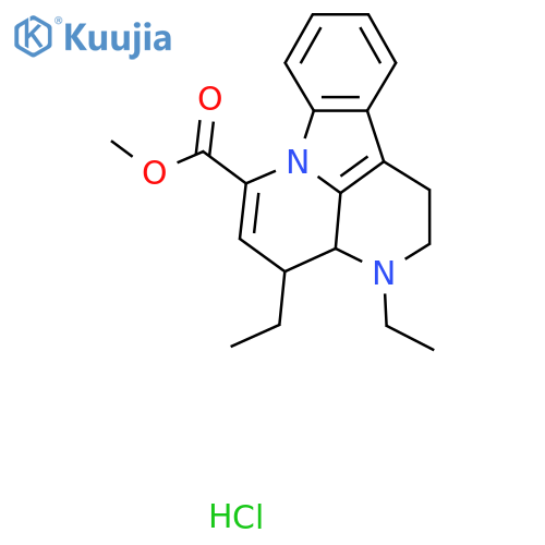Methyl 4,6-diethyl-1,6-diazatetracyclo[7.6.1.05,16.010,15]hexadeca-2,9(16),10,12,14-pentaene-2-carboxylate;hydrochloride structure