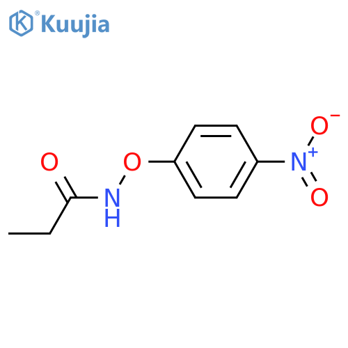 Propanamide, N-(4-nitrophenoxy)- structure