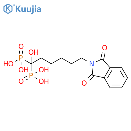 Phosphonic acid, P,P'-[6-(1,3-dihydro-1,3-dioxo-2H-isoindol-2-yl)-1-hydroxyhexylidene]bis- structure