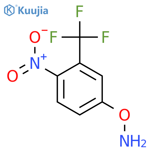 Hydroxylamine, O-[4-nitro-3-(trifluoromethyl)phenyl]- structure