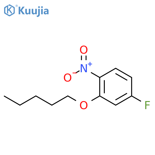 4-Fluoro-1-nitro-2-(pentyloxy)benzene structure
