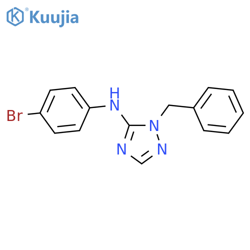 1H-1,2,4-Triazol-5-amine, N-(4-bromophenyl)-1-(phenylmethyl)- structure