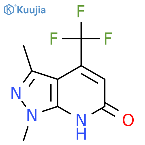 1,3-Dimethyl-4-(trifluoromethyl)-1,7-dihydro-6H-pyrazolo3,4-bpyridin-6-one structure