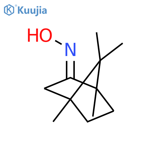 Bicyclo[2.2.1]heptan-2-one, 1,4,7,7-tetramethyl-, oxime structure