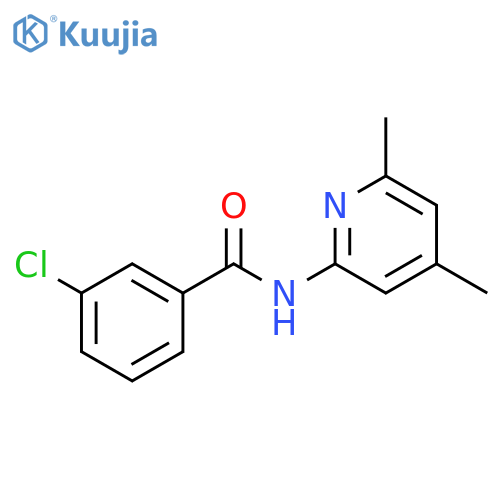 Benzamide,3-chloro-N-(4,6-dimethyl-2-pyridinyl)- structure