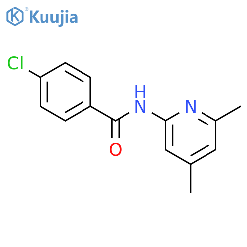 Benzamide, 4-chloro-N-(4,6-dimethyl-2-pyridinyl)- structure