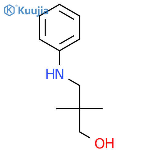 2,2-dimethyl-3-(phenylamino)propan-1-ol structure