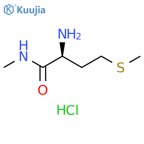 (2S)-2-amino-N-methyl-4-(methylsulfanyl)butanamide hydrochloride structure