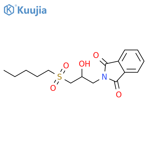 1H-Isoindole-1,3(2H)-dione, 2-[2-hydroxy-3-(pentylsulfonyl)propyl]- structure