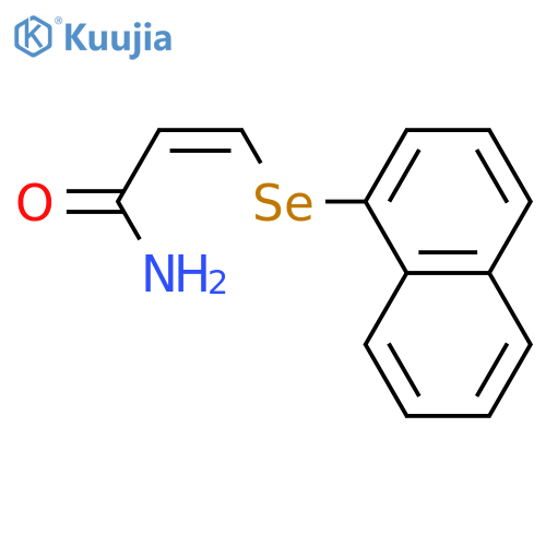 2-Propenamide, 3-(1-naphthalenylseleno)-, (Z)- structure