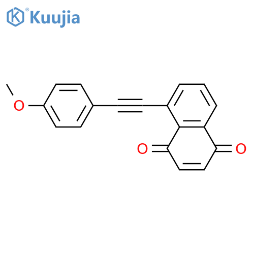 1,4-Naphthalenedione, 5-[(4-methoxyphenyl)ethynyl]- structure
