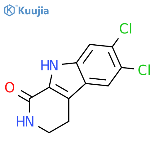 1H-Pyrido[3,4-b]indol-1-one, 6,7-dichloro-2,3,4,9-tetrahydro- structure